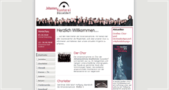 Desktop Screenshot of johanneskantorei-duesseldorf.de