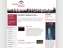 Tablet Screenshot of johanneskantorei-duesseldorf.de